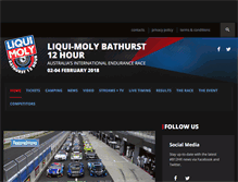 Tablet Screenshot of bathurst12hour.com.au